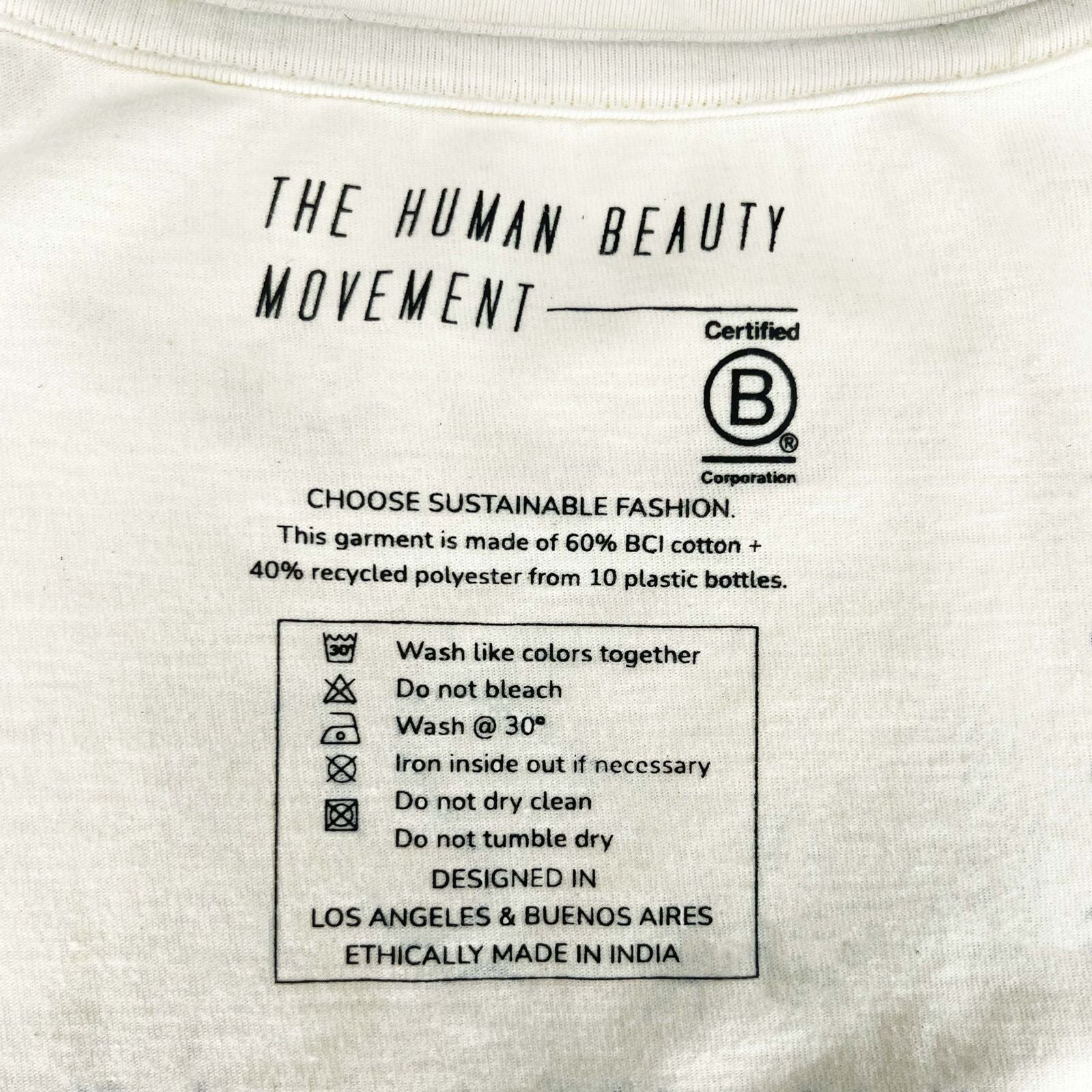 The HBM Logo Tee Care Instructions