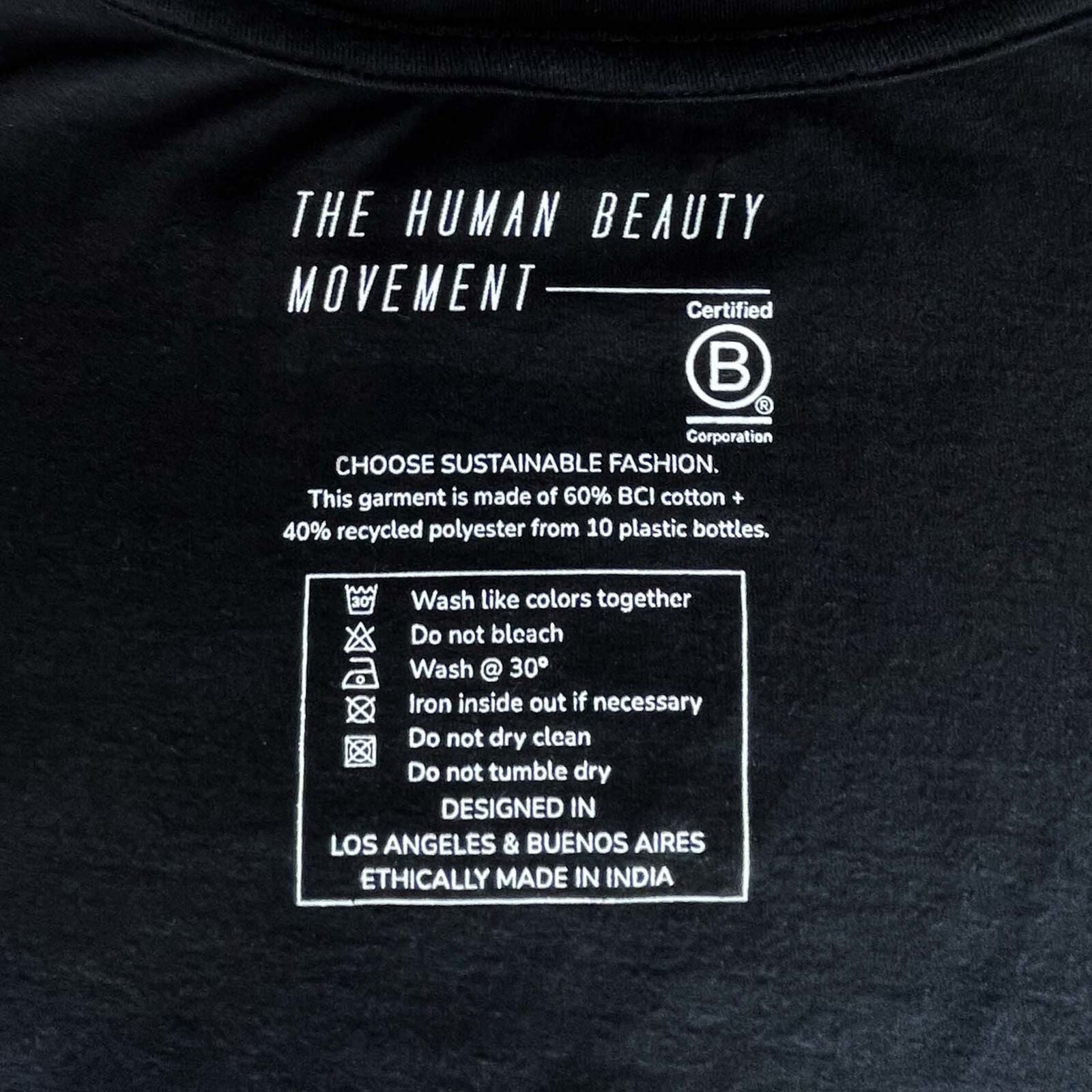 The HBM Logo Tee Care Instructions