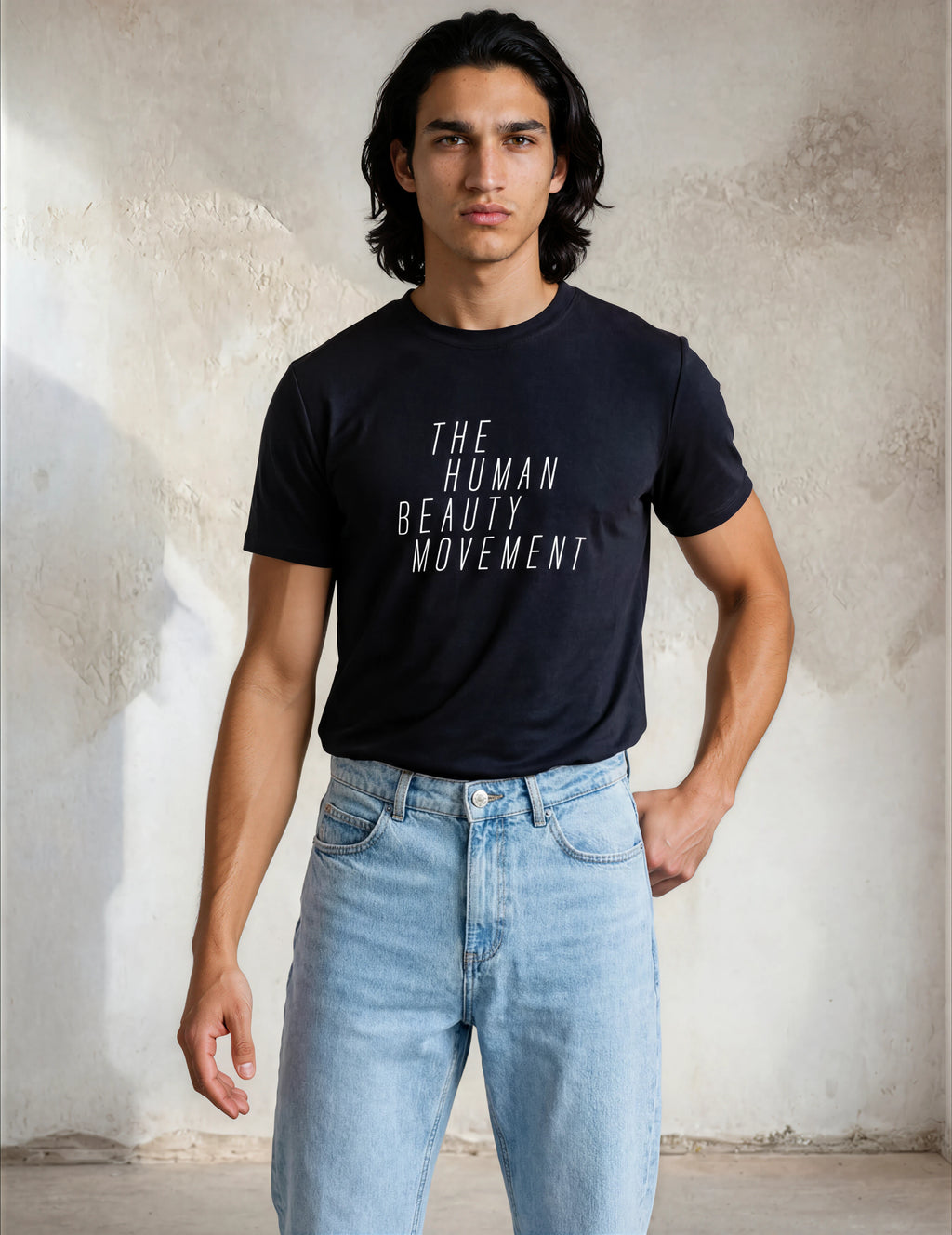 The HBM Logo Tee, Unbleached Black