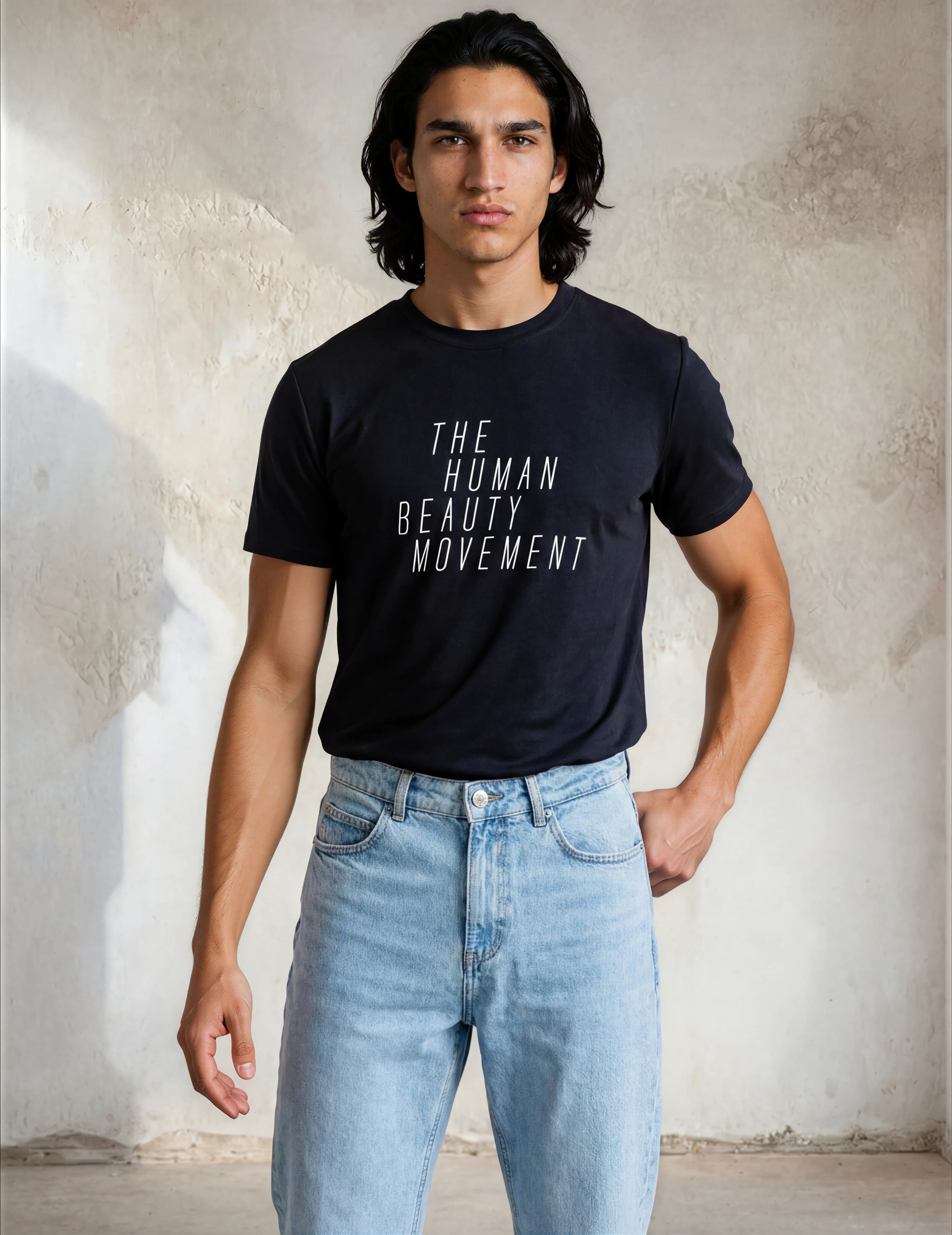 The HBM Logo Tee, Unbleached Black