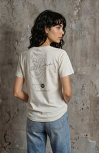 The HBM Logo Tee, Unbleached White