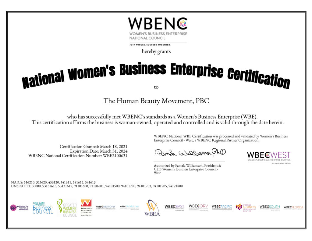 2023 WBENC Certificate