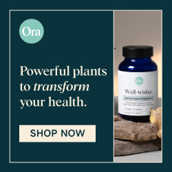 Ora - Powerful plants to transform your health. Shop Now. Image: Well wishes supplement. 