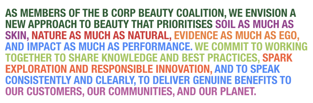 B Beauty Coalition Manifesto